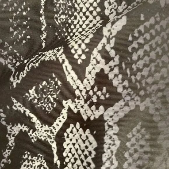 Snake Print Black High Waist Swimming Bikini Briefs SZ L # 1476 - Picture 5 of 7